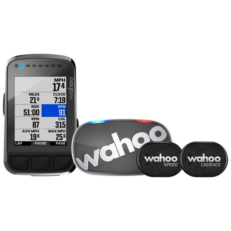 Wahoo ELEMNT BOLT v2 GPS Bundle, inkl. TICKR 2, RPM spd/cad